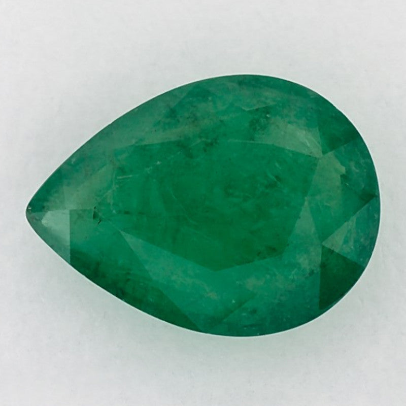 2.99 Carat Pear Natural Green Emerald