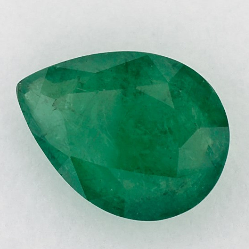 2.99 Carat Pear Natural Green Emerald