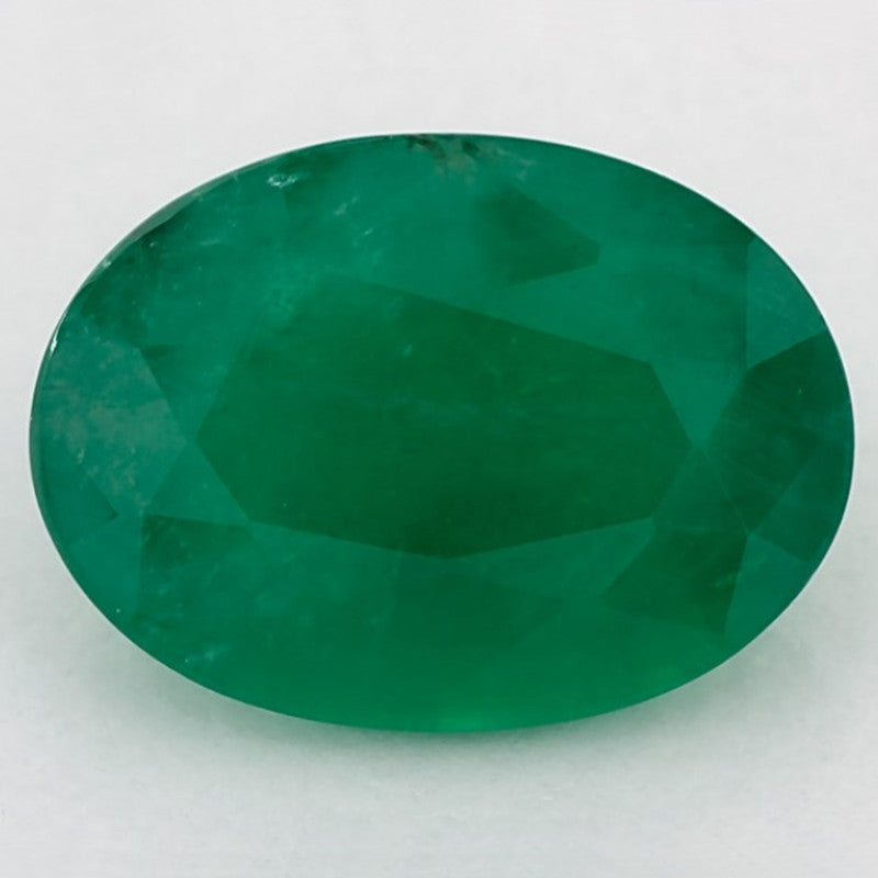 2.89 Carat Oval Natural Green Emerald