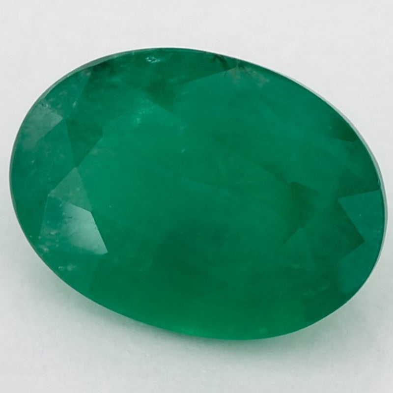 2.89 Carat Oval Natural Green Emerald