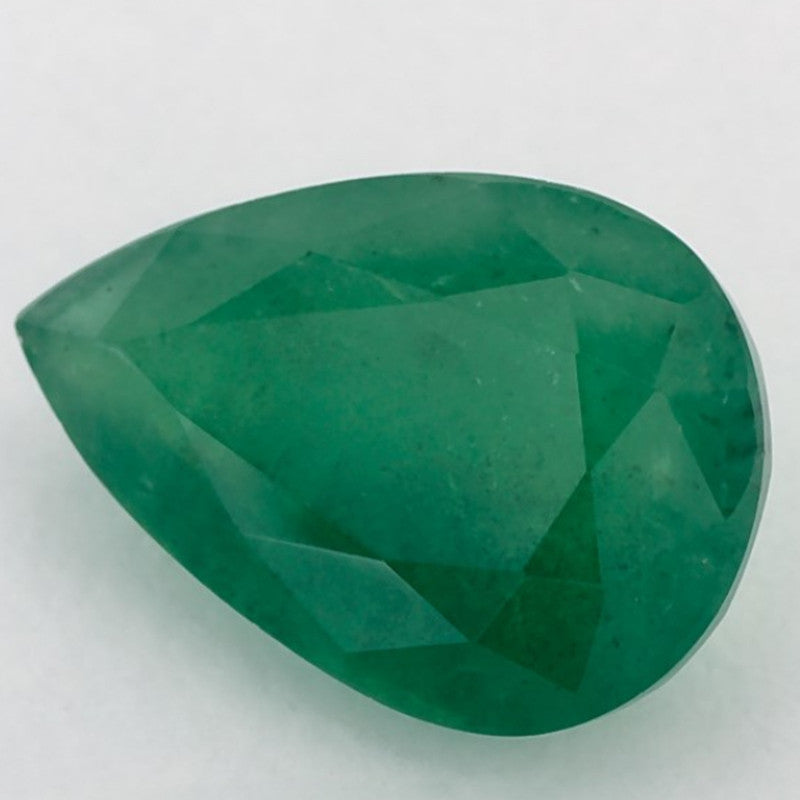 3.33 Carat Pear Natural Green Emerald