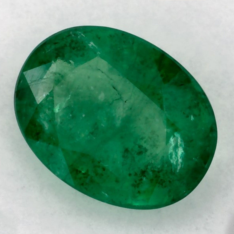 1.00 Carat Oval Natural Green Emerald