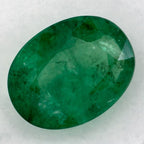 1.00 Carat Oval Natural Green Emerald