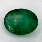 1.06 Carat Oval Natural Green Emerald