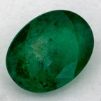 1.06 Carat Oval Natural Green Emerald