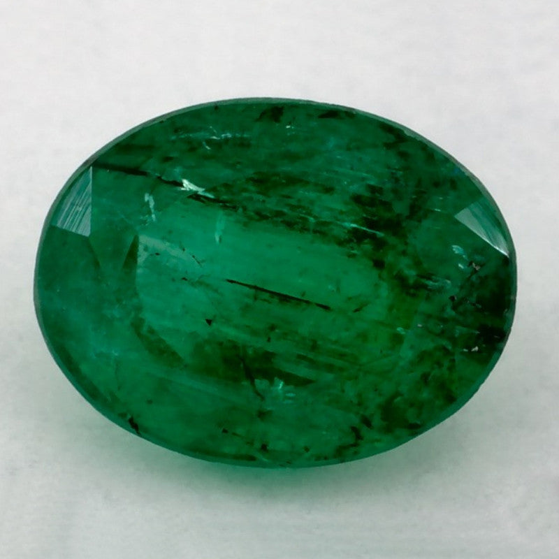 1.25 Carat Oval Natural Green Emerald