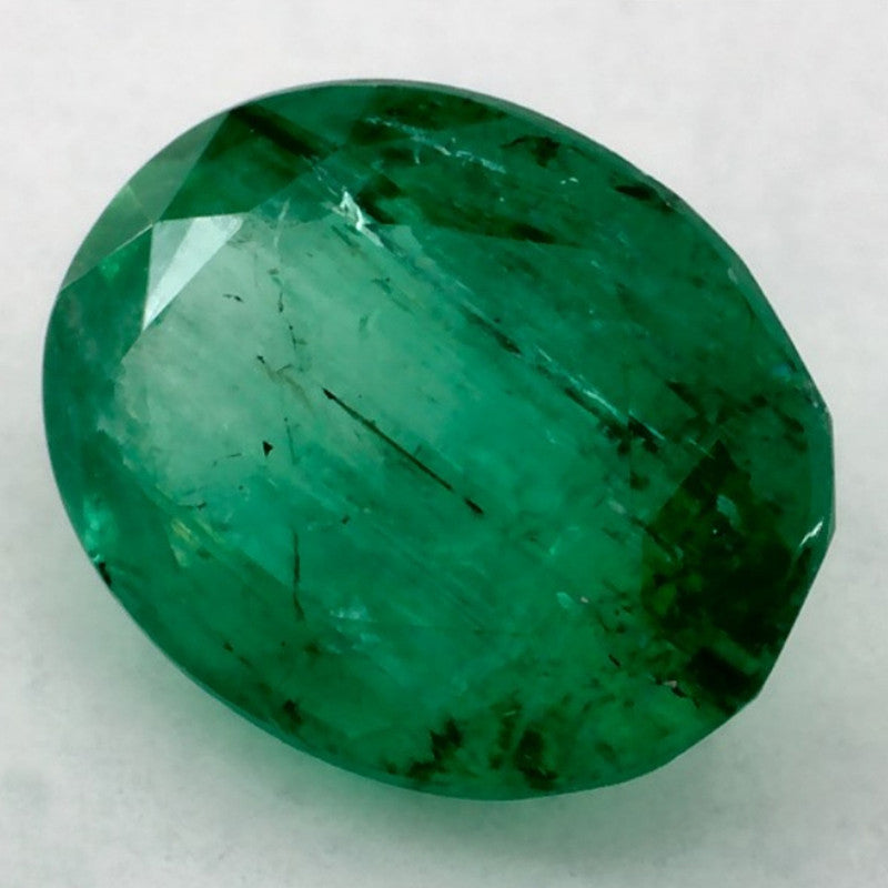 1.25 Carat Oval Natural Green Emerald