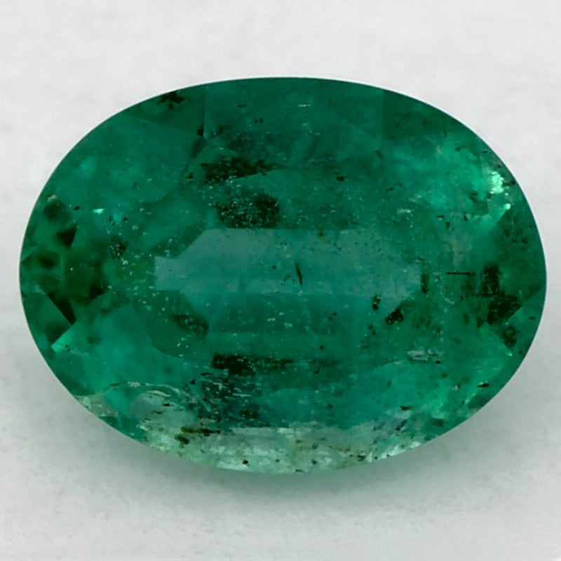 1.27 Carat Oval Natural Green Emerald