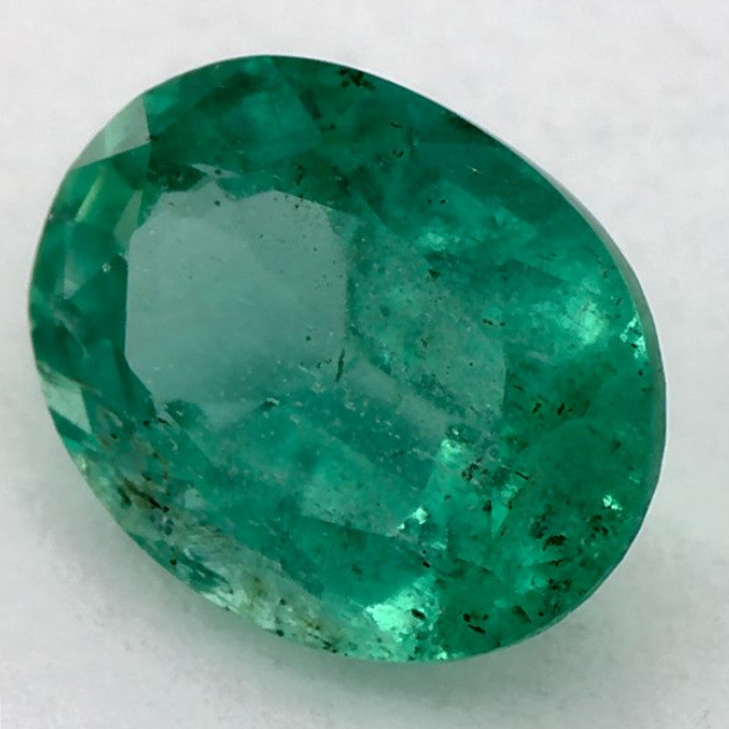 1.27 Carat Oval Natural Green Emerald