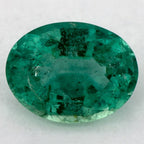 1.08 Carat Oval Natural Green Emerald