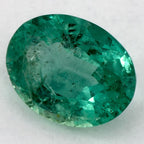 1.08 Carat Oval Natural Green Emerald