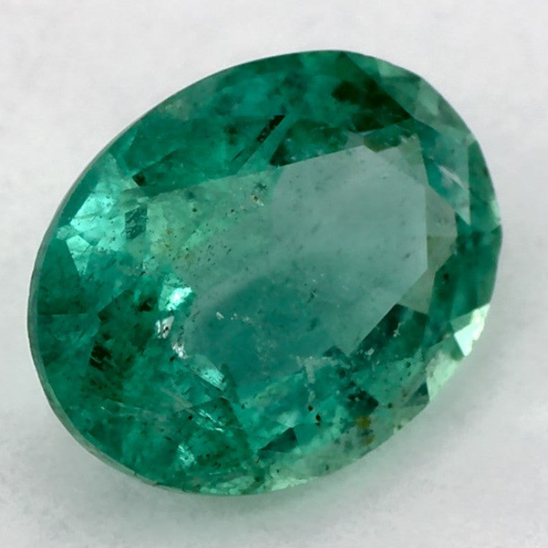 1.08 Carat Oval Natural Green Emerald