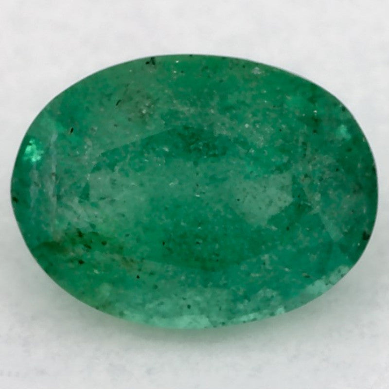 1.09 Carat Oval Natural Green Emerald