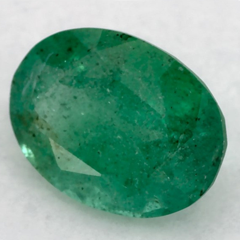 1.09 Carat Oval Natural Green Emerald