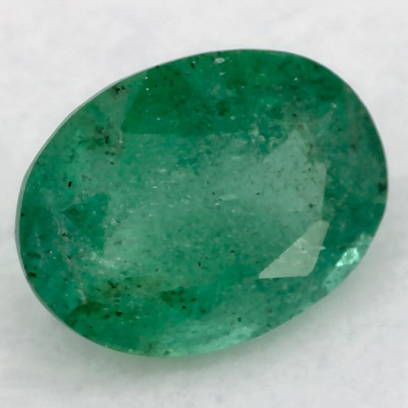 1.09 Carat Oval Natural Green Emerald