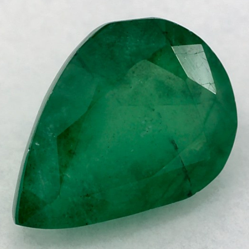 1.01 Carat Pear Natural Green Emerald