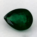 1.08 Carat Pear Natural Green Emerald