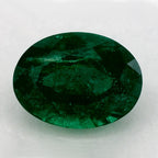 1.28 Carat Oval Natural Green Emerald
