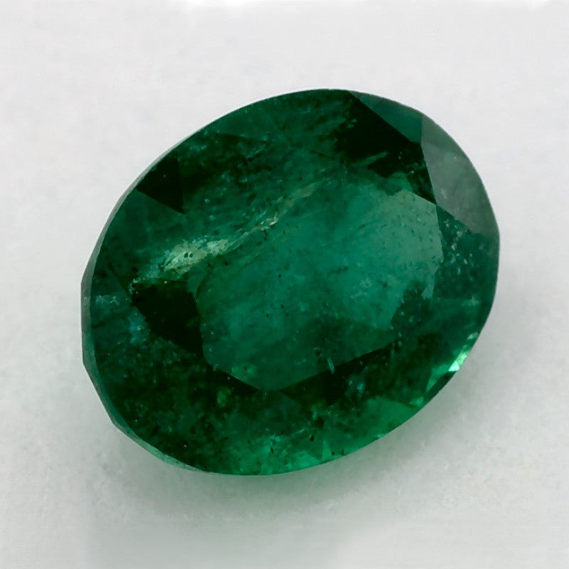 1.28 Carat Oval Natural Green Emerald