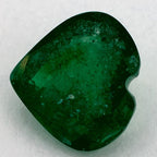 1.22 Carat Heart Natural Green Emerald
