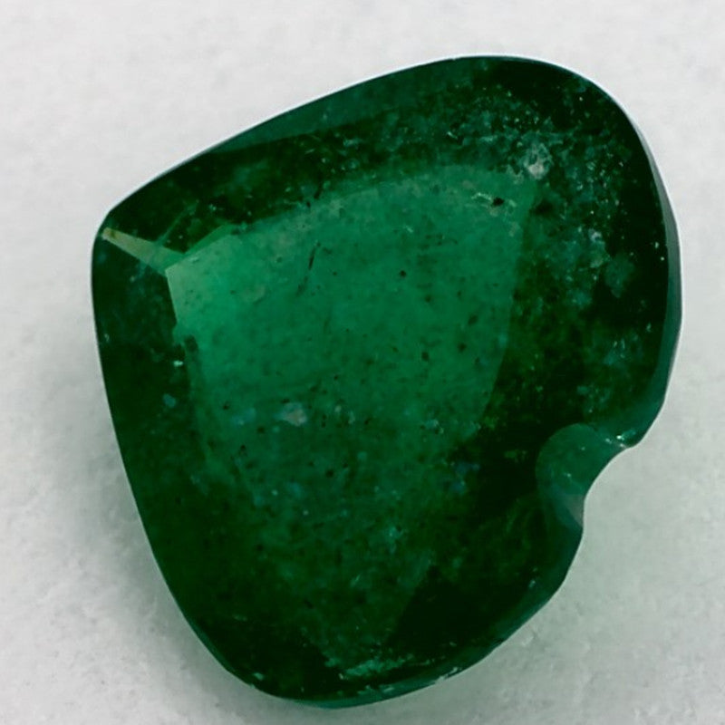 1.22 Carat Heart Natural Green Emerald