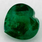 1.29 Carat Heart Natural Green Emerald