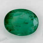 1.42 Carat Oval Natural Green Emerald