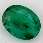 1.42 Carat Oval Natural Green Emerald