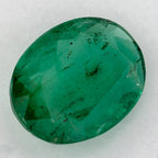 1.42 Carat Oval Natural Green Emerald