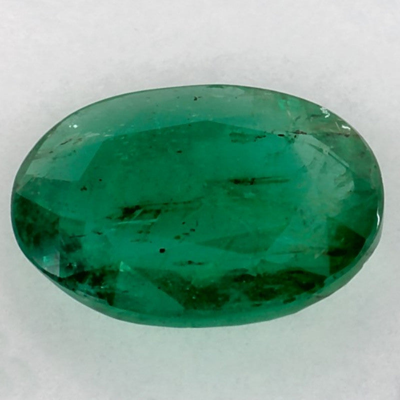 1.42 Carat Oval Natural Green Emerald