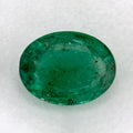 1.58 Carat Oval Natural Green Emerald