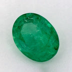 2.52 Carat Oval Natural Green Emerald