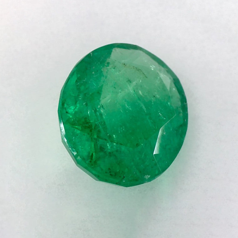2.52 Carat Oval Natural Green Emerald