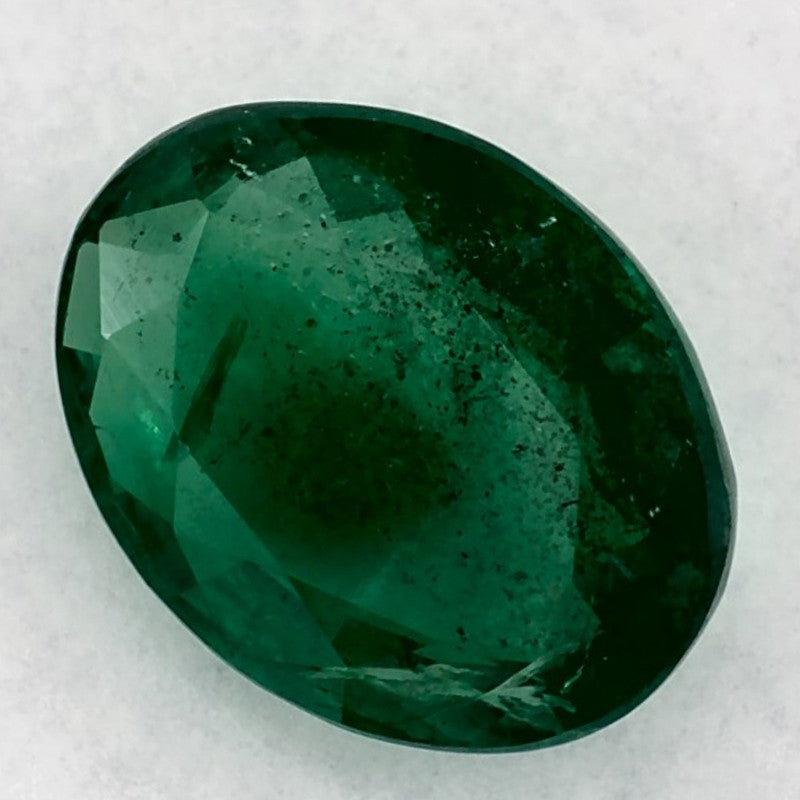 1.35 Carat Oval Natural Green Emerald