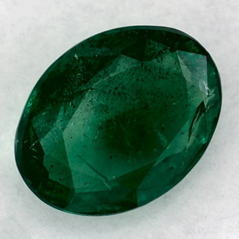 1.35 Carat Oval Natural Green Emerald