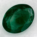 1.35 Carat Oval Natural Green Emerald