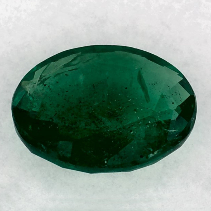 1.35 Carat Oval Natural Green Emerald