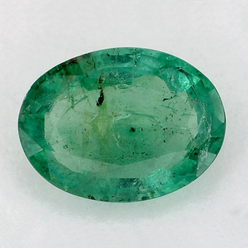 2.51 Carat Oval Natural Green Emerald