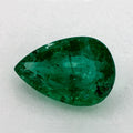 1.34 Carat Pear Natural Green Emerald