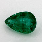 1.34 Carat Pear Natural Green Emerald