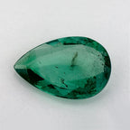 1.47 Carat Pear Natural Green Emerald