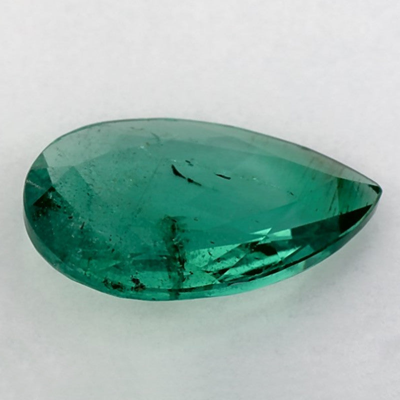 1.47 Carat Pear Natural Green Emerald