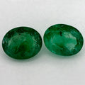 6.77 Carat Oval Natural Green Emerald