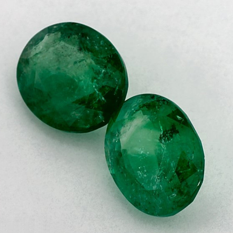 6.77 Carat Oval Natural Green Emerald