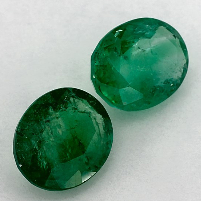 6.77 Carat Oval Natural Green Emerald