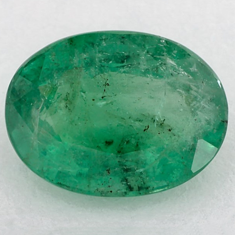 2.61 Carat Oval Natural Green Emerald