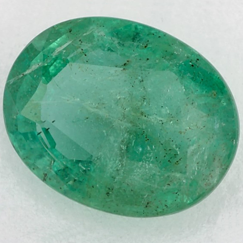 2.74 Carat Oval Natural Green Emerald
