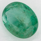 2.74 Carat Oval Natural Green Emerald