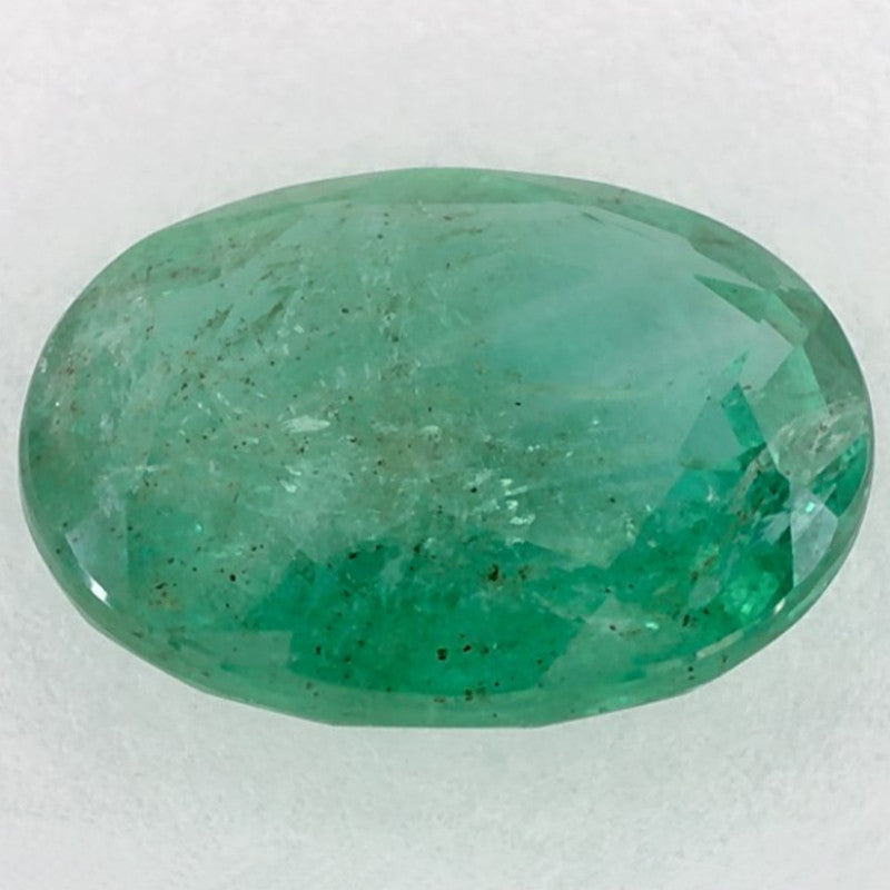 2.74 Carat Oval Natural Green Emerald