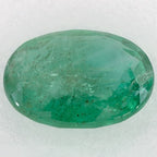 2.74 Carat Oval Natural Green Emerald